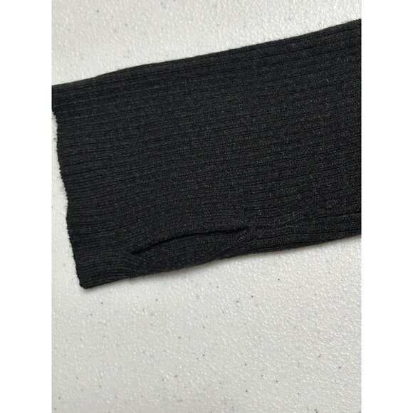 Lululemon Black Long Sleeve Thumb Hole Wrap Draped Waterfall Open Cardigan Sz 10 - Picture 5 of 5